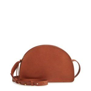 NWT MADEWELL Simple Half-Moon Crossbody Bag